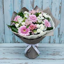 Букет цветов из:  Герберы, Альстромерии и Хризантемы в Орше
