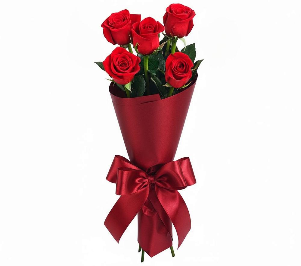Букет 5 Красных роз Эдлесс Лав в Орше