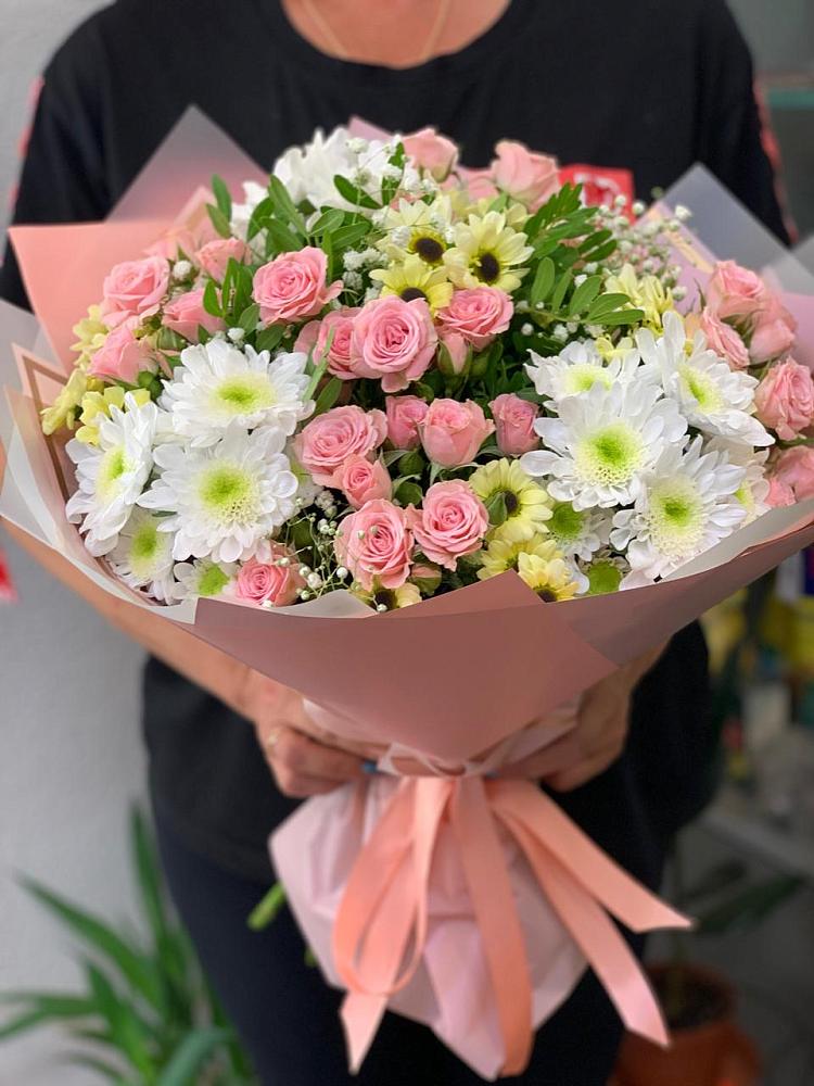 Букет цветов из: Розы и Хризантемы в Орше