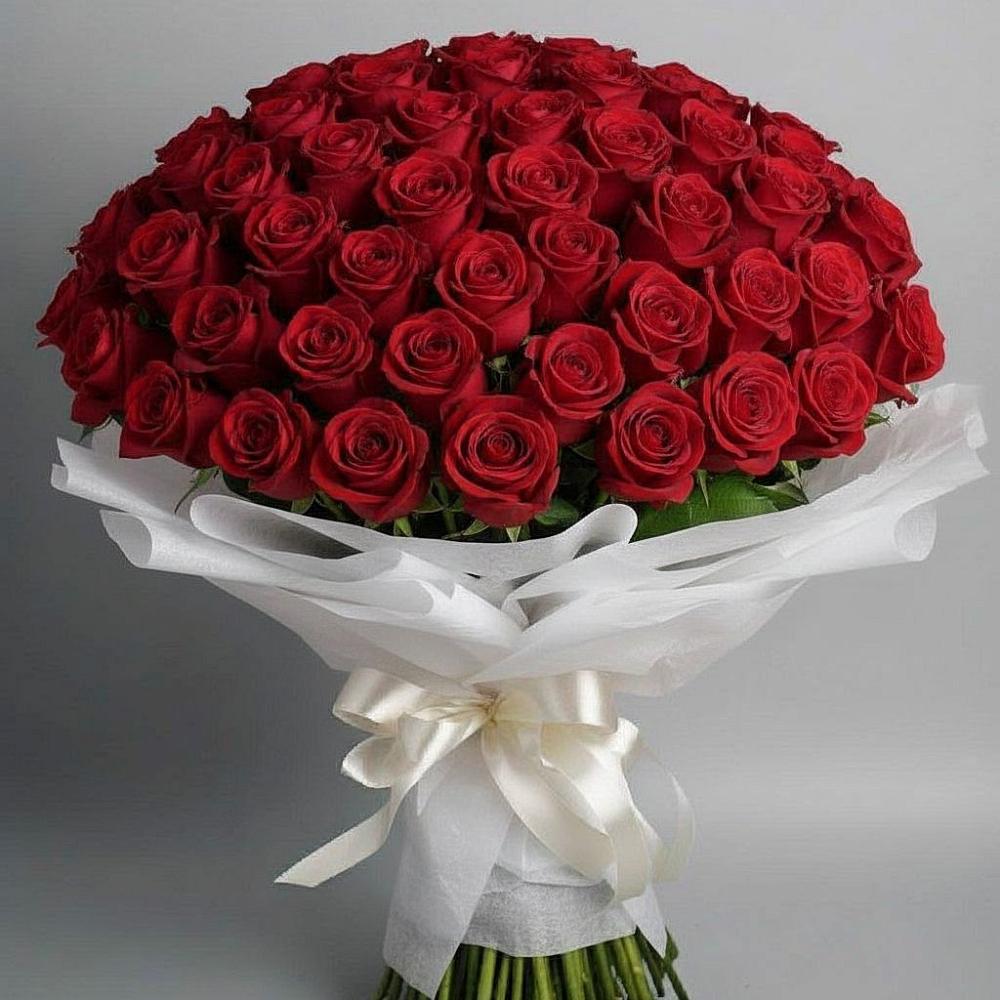 Букет 101 Красная роза Блэк Мэджик в Орше