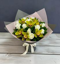 Букет цветов из:  Орхидеи и Розы в Орше