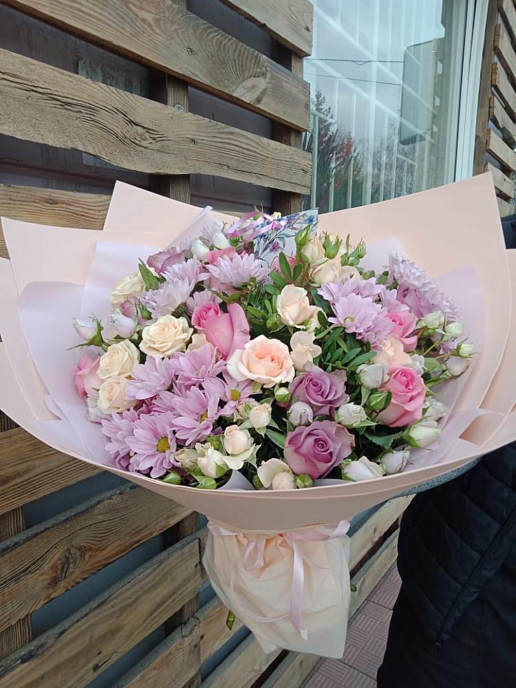 Букет цветов из: Розы и Хризантемы в Орше