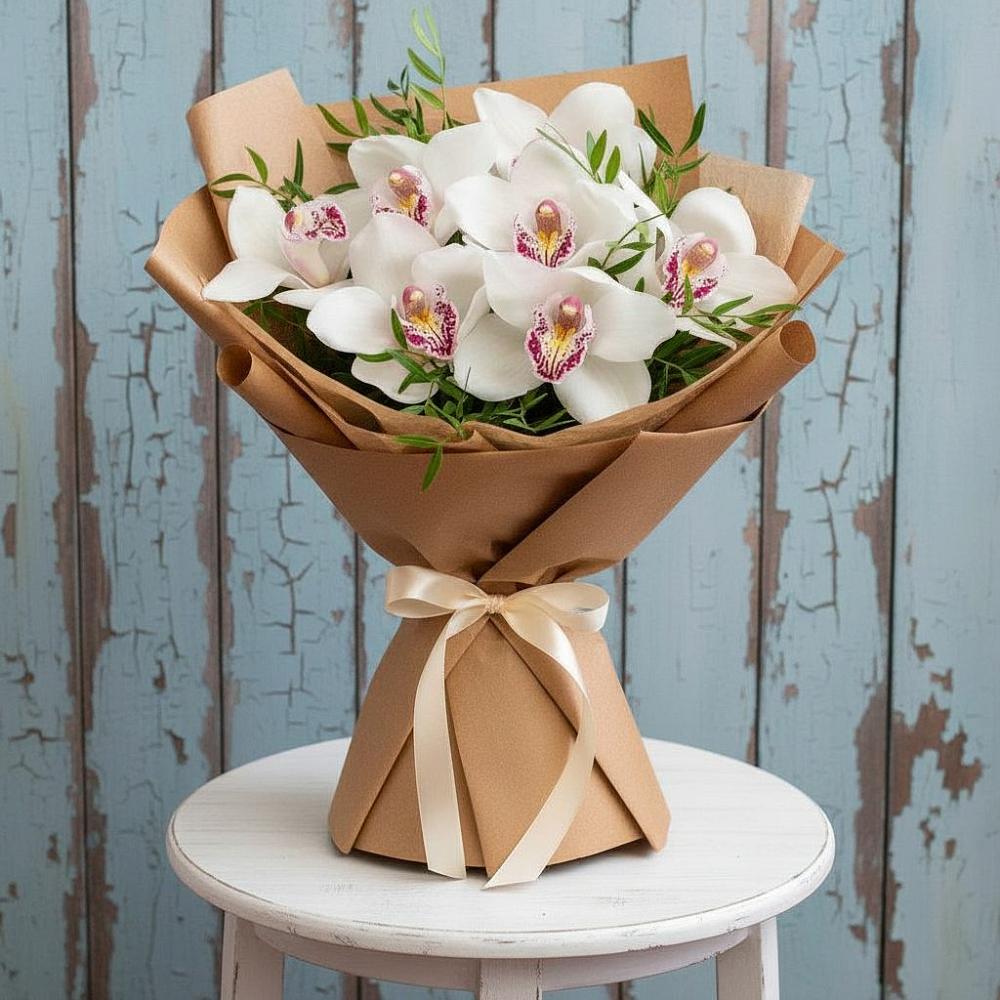 Букет цветов из: Орхидеи и Розы в Орше