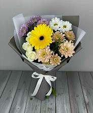 Букет цветов из:  Розы, Герберы и Хризантемы в Орше