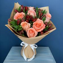 Букет цветов из:  Розы и Альстромерии в Орше