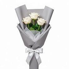 Букет 3 белые розы в Орше