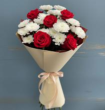 Букет цветов из:  Розы и Хризантемы #REPLACE_PRED# Орше