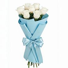 Букет 7 белых роз Проуд в Орше