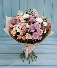 Букет цветов из:  Хризантемы, Розы и Альстромерии #REPLACE_PRED# Орше