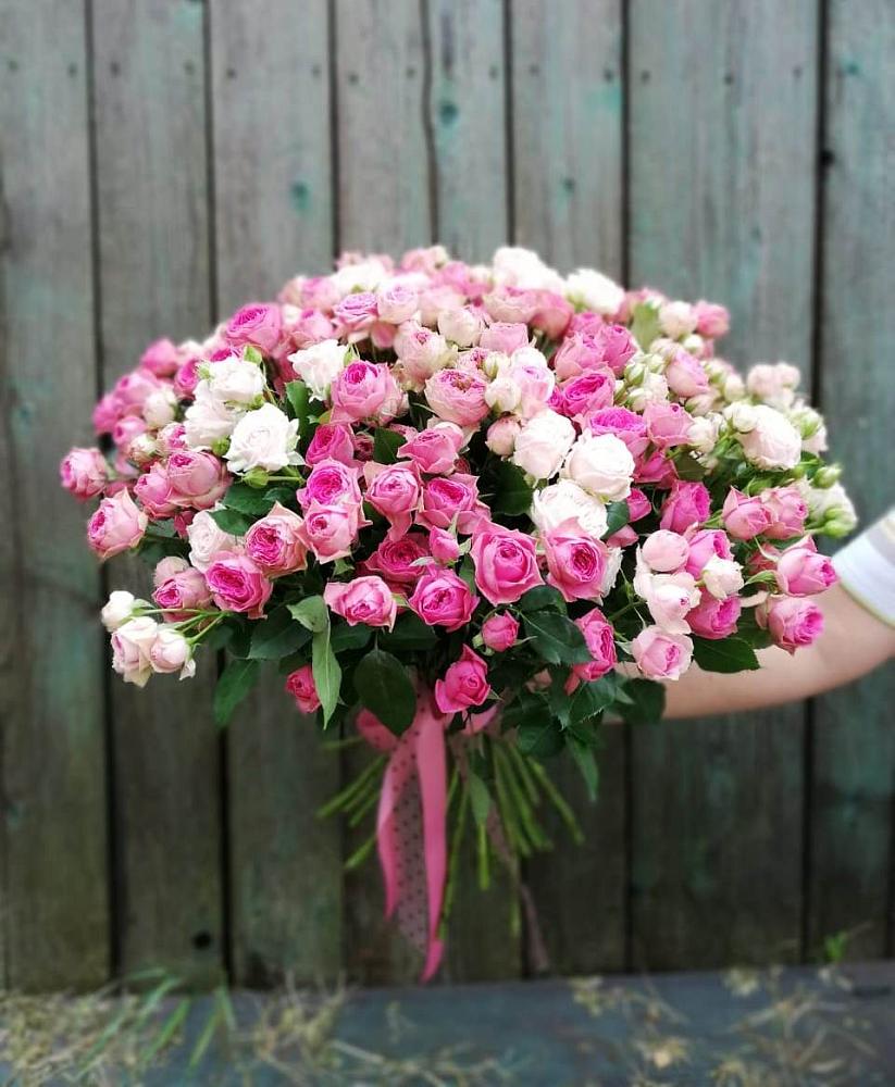 Букет Розовые кустовые розы Натали и Лав Лидия в Орше