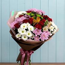 Букет цветов из:  Розы, Хризантемы и Альстромерии в Орше