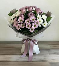 Букет цветов из:  Хризантемы и Розы в Орше