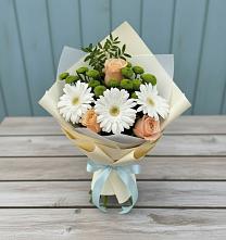 Букет цветов из:  Герберы, Розы и Хризантемы в Орше